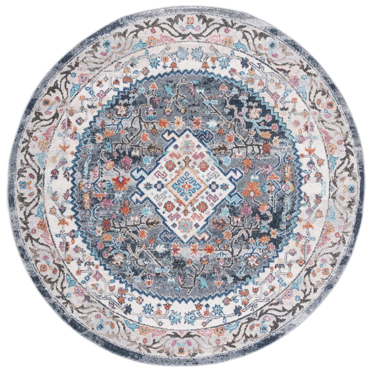 SAFAVIEH Phoenix Pennie Medallion Distressed Rug