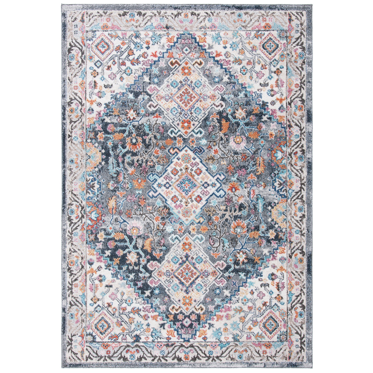 SAFAVIEH Phoenix Pennie Medallion Distressed Rug