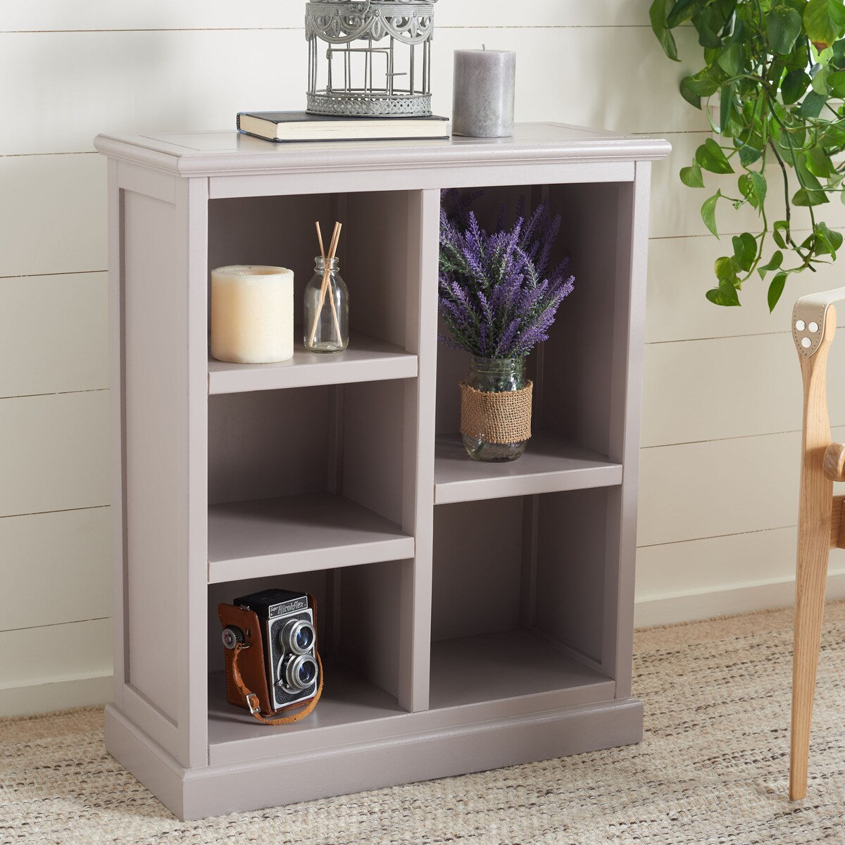 SAFAVIEH Phyllis White 5-Shelf Bookcase - 25" x 10.6" x 30.1" - 25Wx11Dx30H