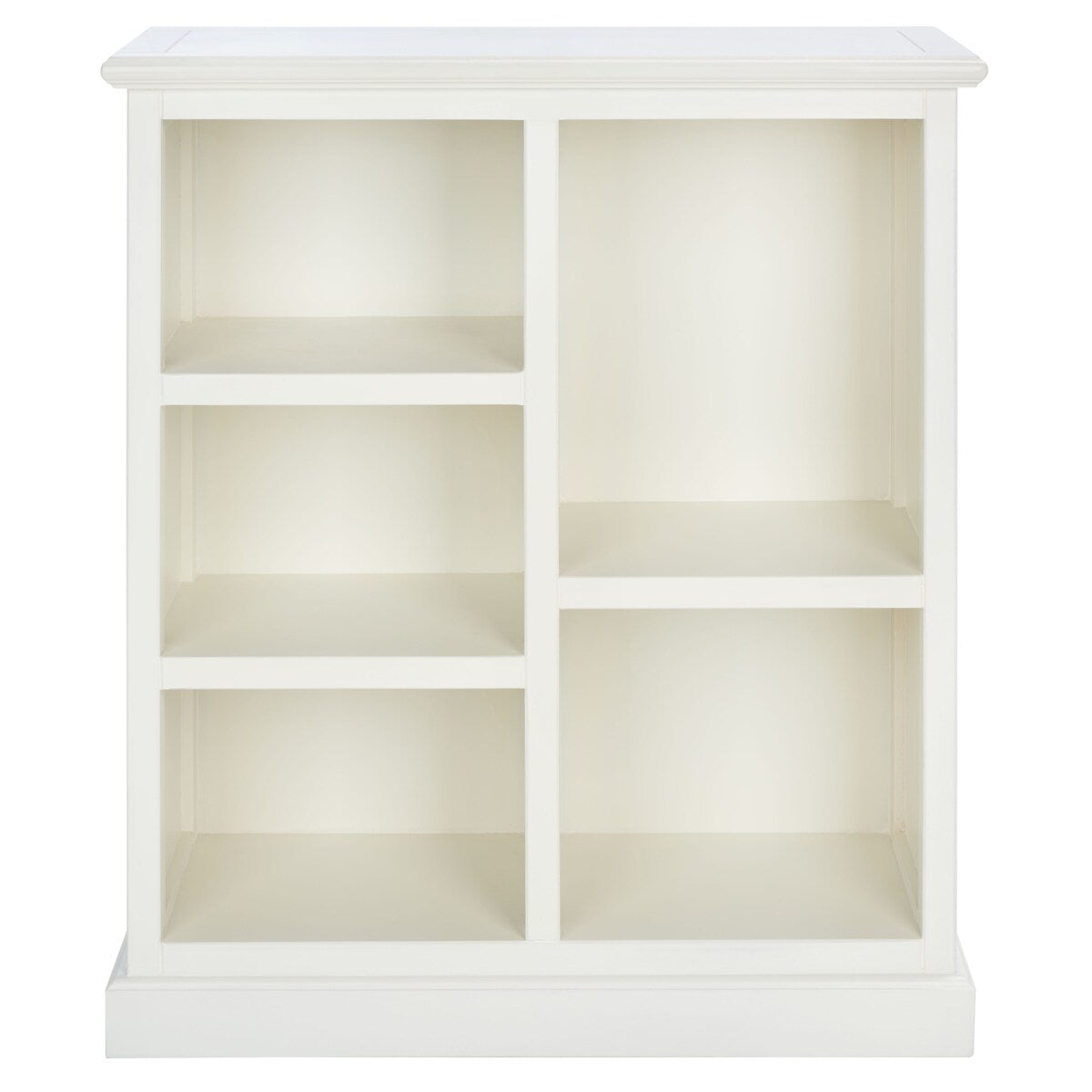 SAFAVIEH Phyllis White 5-Shelf Bookcase - 25" x 10.6" x 30.1" - 25Wx11Dx30H