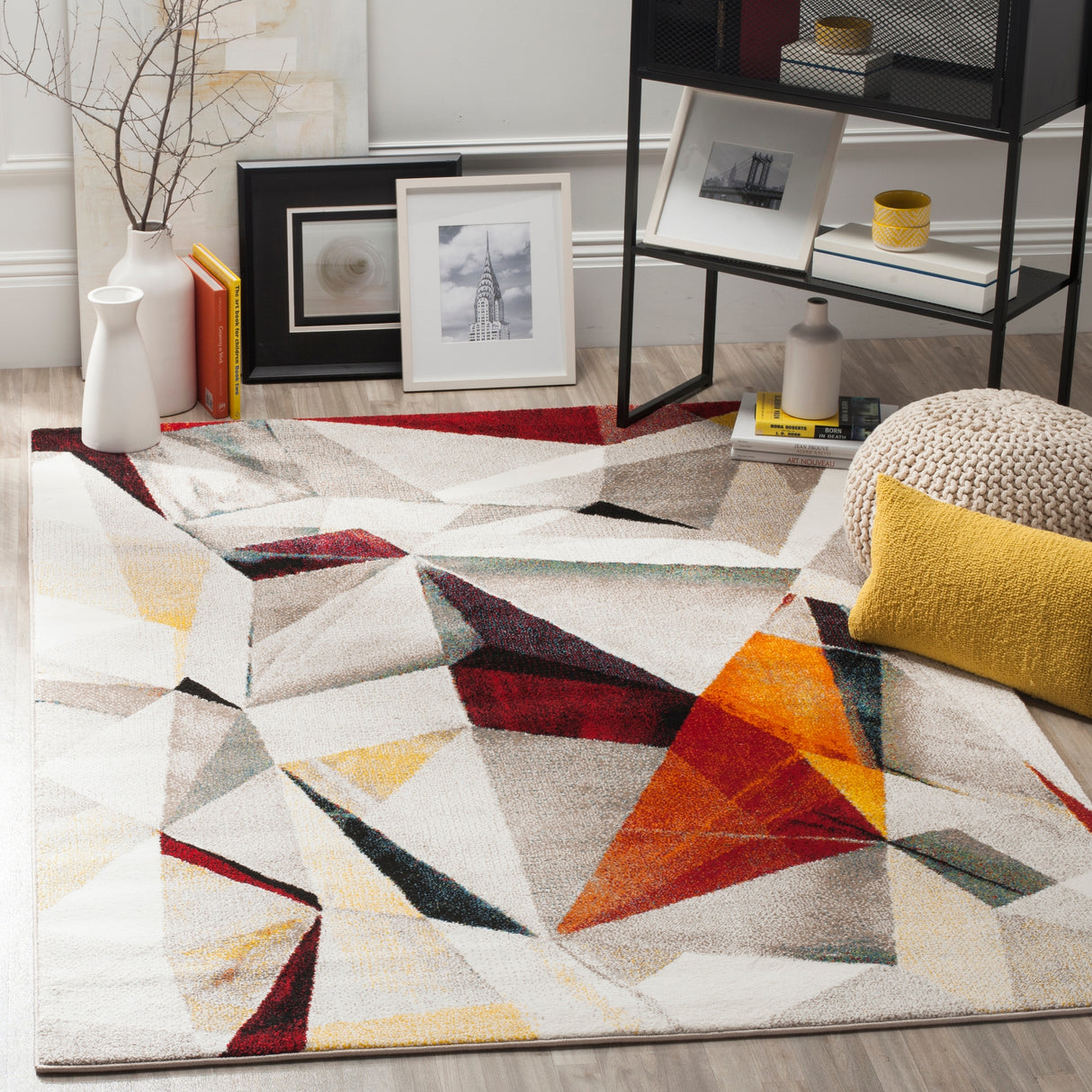 SAFAVIEH Porcello Akina Mid-Century Modern Abstract Rug