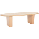 SAFAVIEH Primetta Oval Top Coffee Table - 54 In. W x 24 In. D x 15 In. H - 54Wx24Dx15H