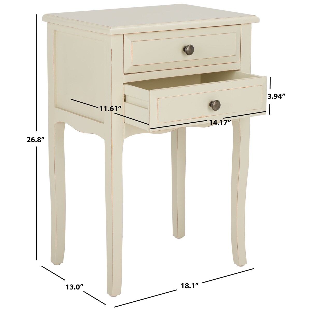 SAFAVIEH Rafaele Accent Table - 18Wx13Dx27H