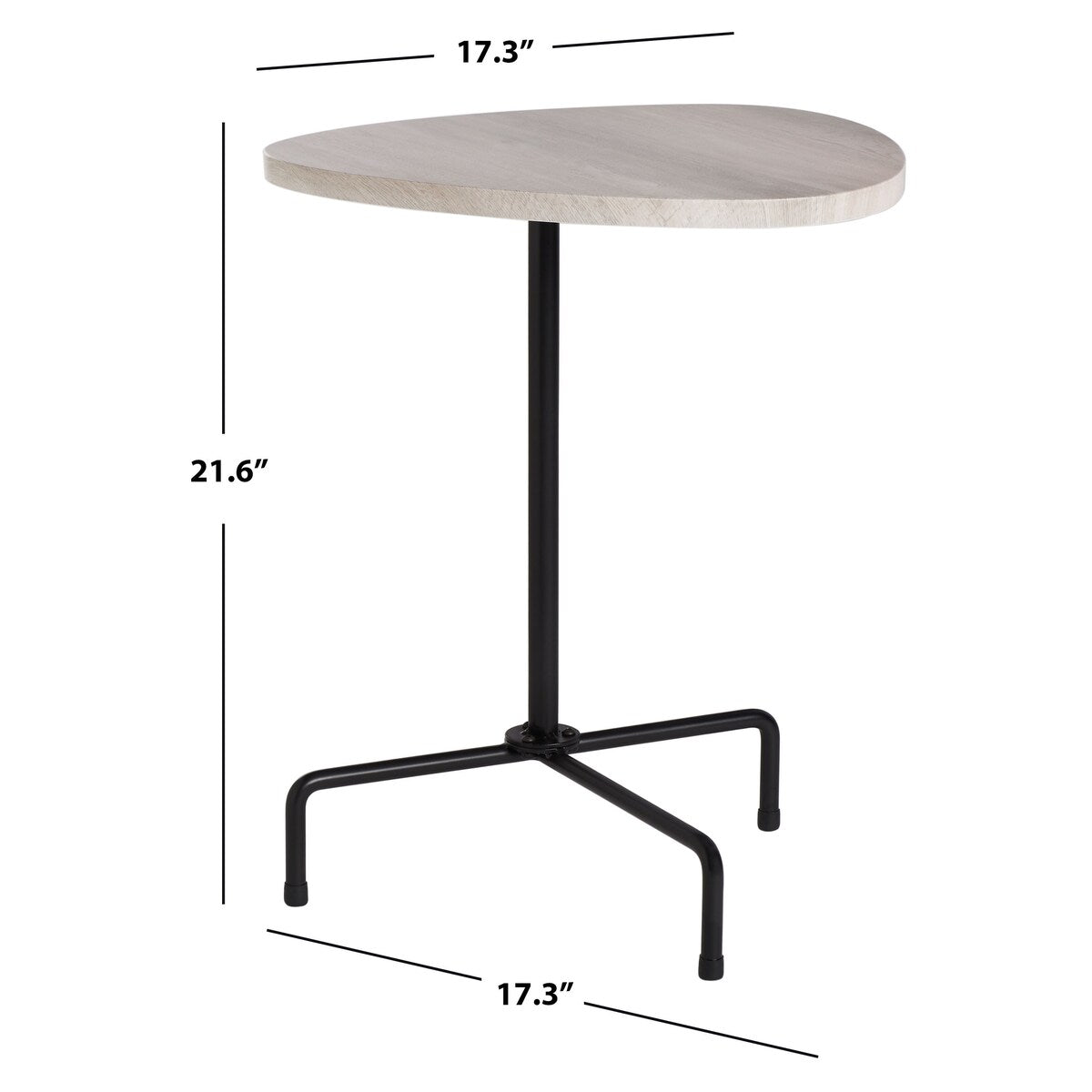 SAFAVIEH Rannveig Modern Tripod Side Table - 17Wx17Dx22H