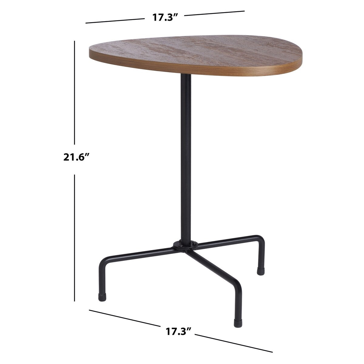 SAFAVIEH Rannveig Modern Tripod Side Table - 17Wx17Dx22H