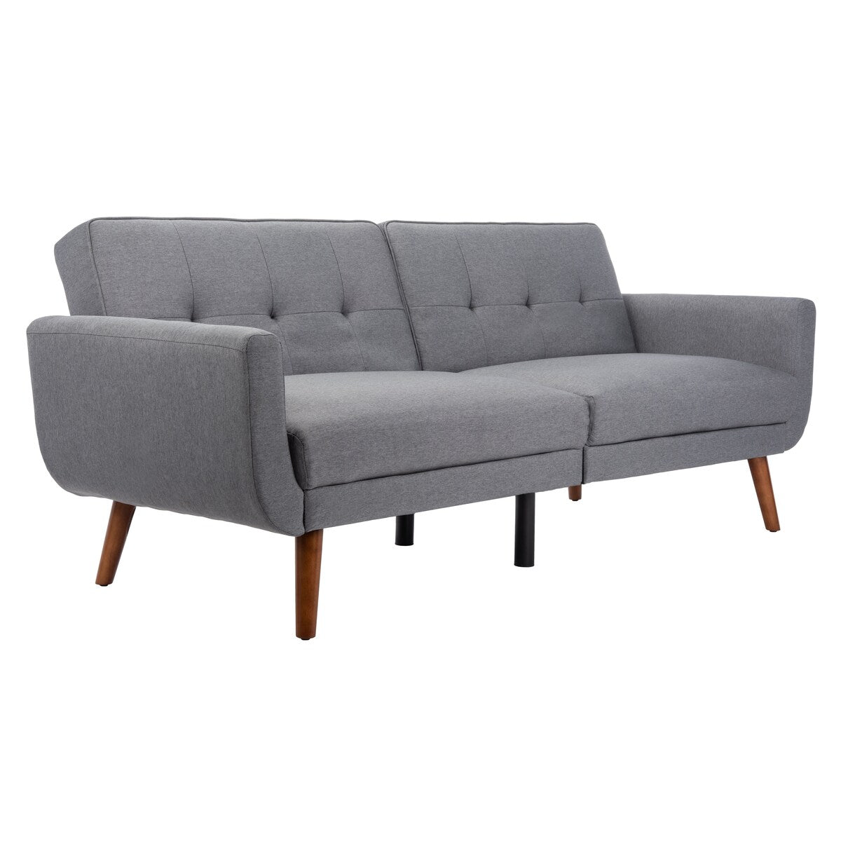 SAFAVIEH Rashida Mid-Century Foldable Futon Sofa Bed - 82.3" x 34.3" x 34.3"