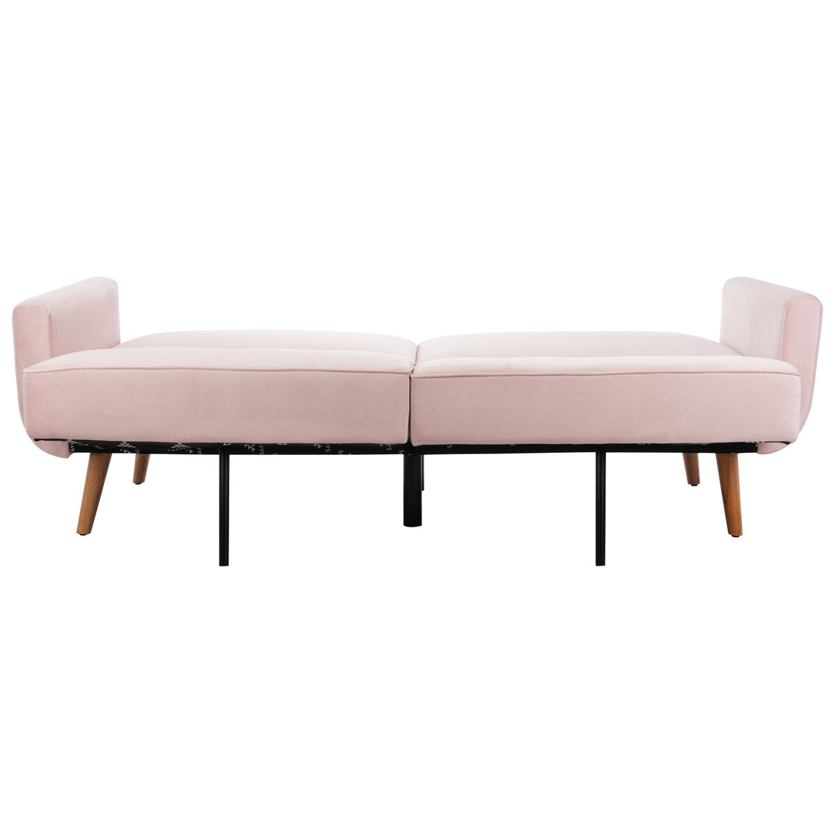 SAFAVIEH Rashida Mid-Century Foldable Futon Sofa Bed - 82.3" x 34.3" x 34.3"