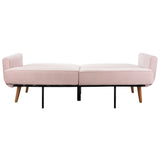 SAFAVIEH Rashida Mid-Century Foldable Futon Sofa Bed - 82.3" x 34.3" x 34.3"