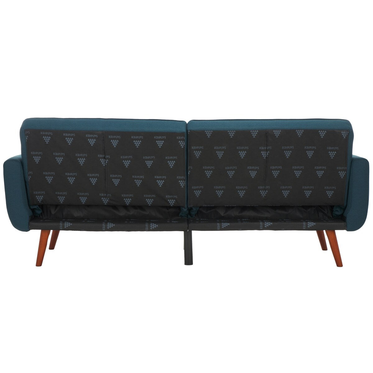 SAFAVIEH Rashida Mid-Century Foldable Futon Sofa Bed - 82.3" x 34.3" x 34.3"