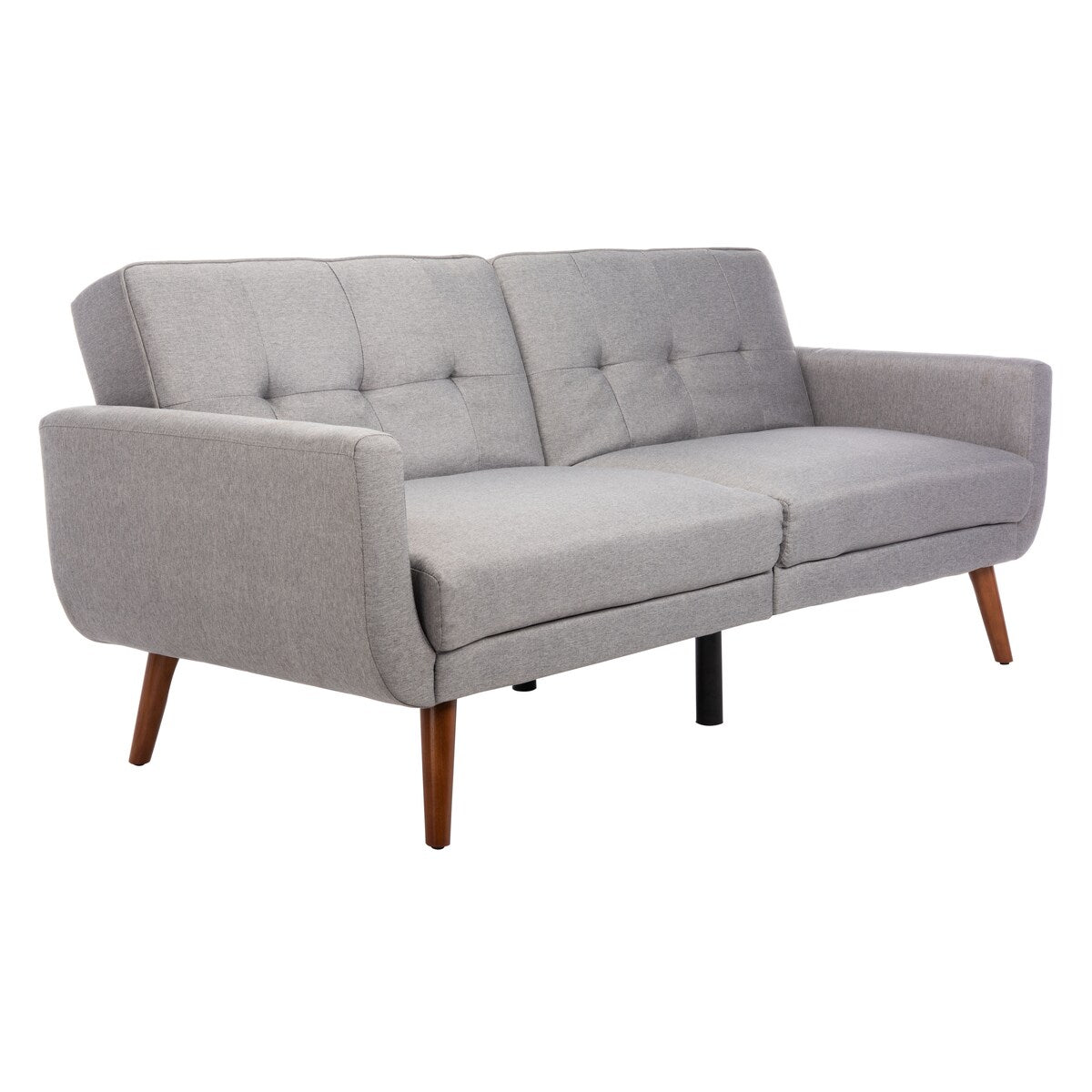 SAFAVIEH Rashida Mid-Century Foldable Futon Sofa Bed - 82.3" x 34.3" x 34.3"