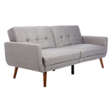 SAFAVIEH Rashida Mid-Century Foldable Futon Sofa Bed - 82.3" x 34.3" x 34.3"