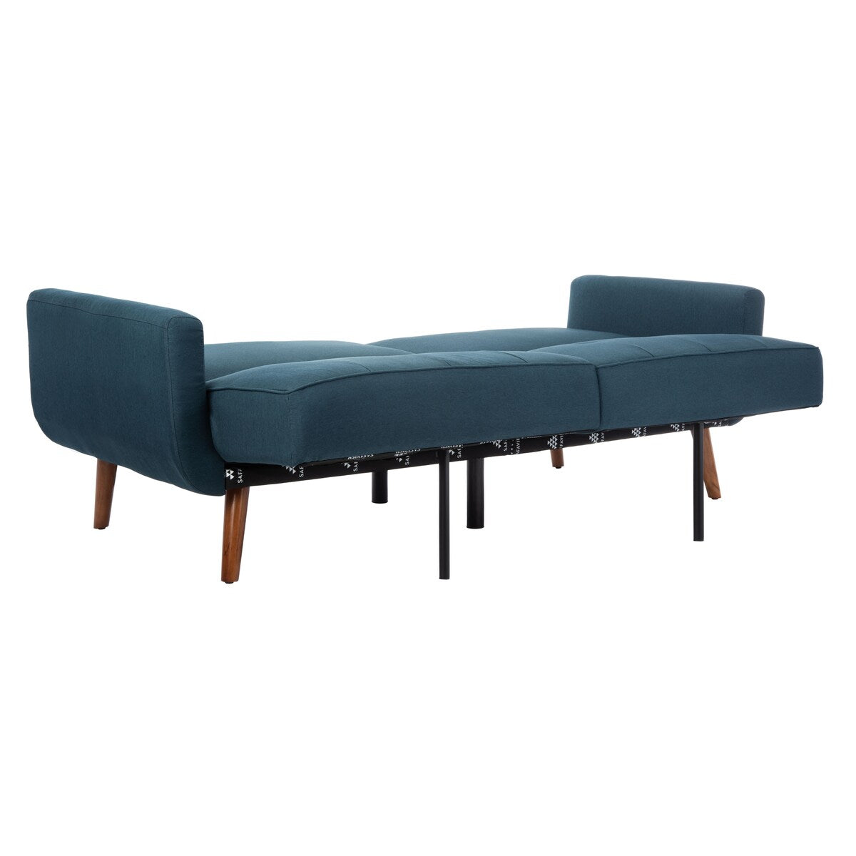 SAFAVIEH Rashida Mid-Century Foldable Futon Sofa Bed - 82.3" x 34.3" x 34.3"