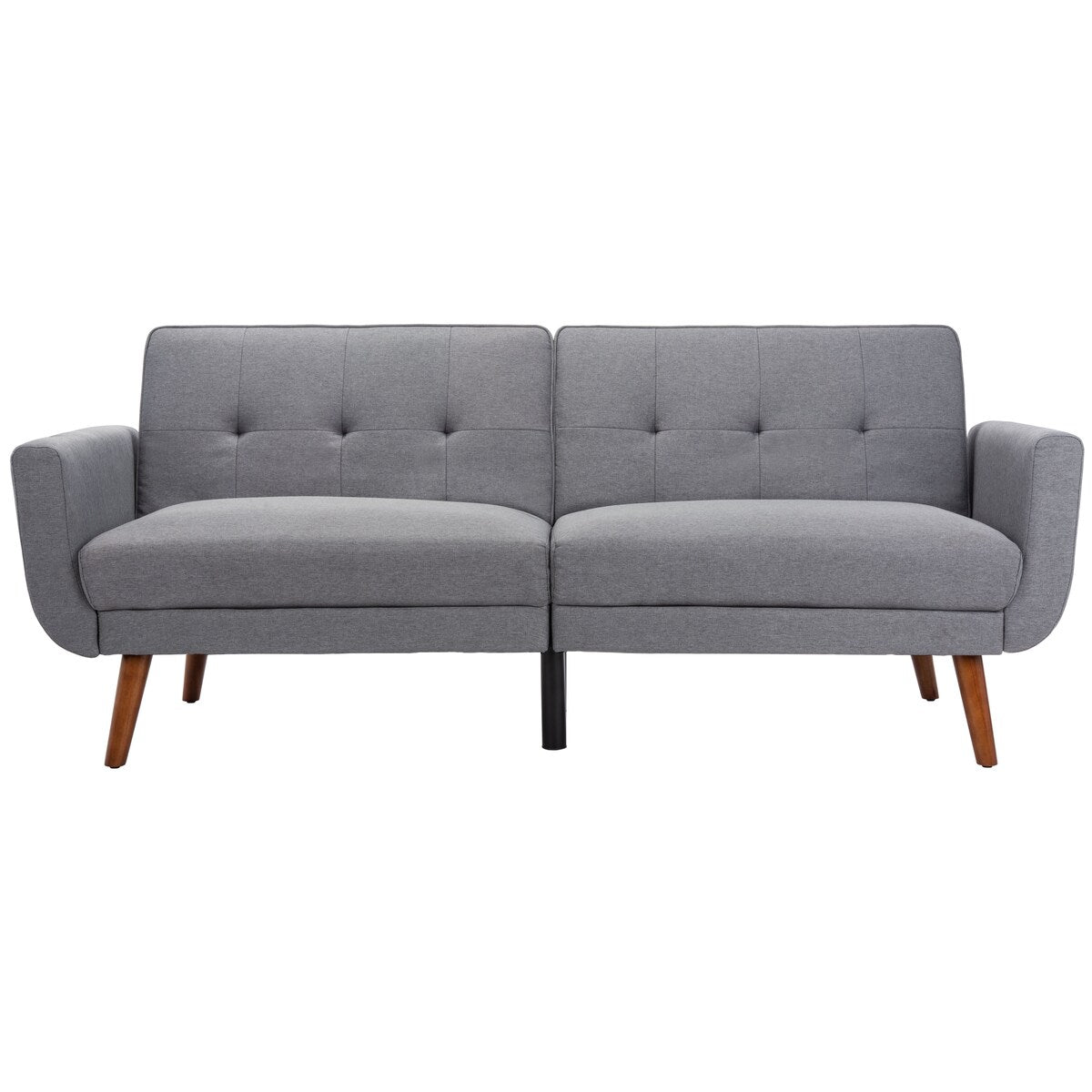 SAFAVIEH Rashida Mid-Century Foldable Futon Sofa Bed - 82.3" x 34.3" x 34.3"