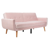 SAFAVIEH Rashida Mid-Century Foldable Futon Sofa Bed - 82.3" x 34.3" x 34.3"