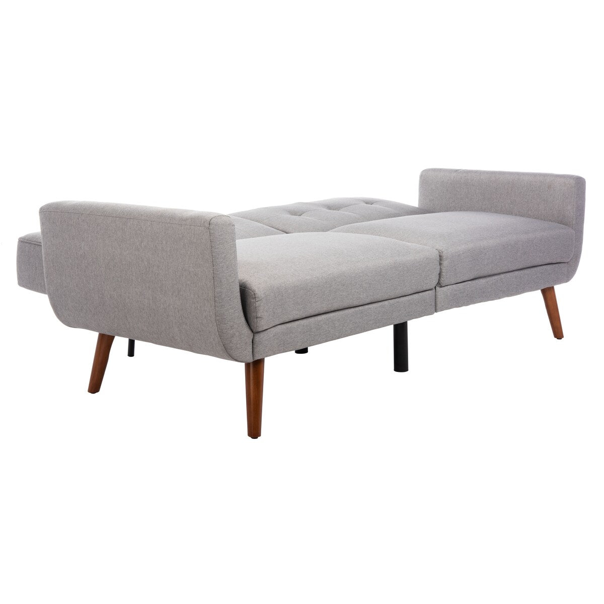 SAFAVIEH Rashida Mid-Century Foldable Futon Sofa Bed - 82.3" x 34.3" x 34.3"