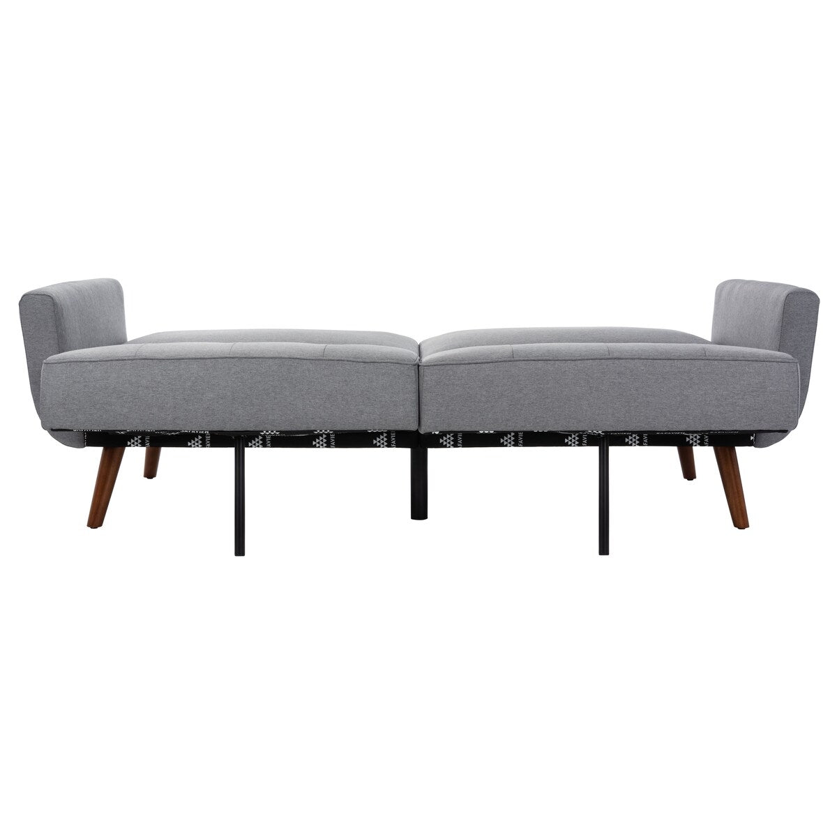 SAFAVIEH Rashida Mid-Century Foldable Futon Sofa Bed - 82.3" x 34.3" x 34.3"