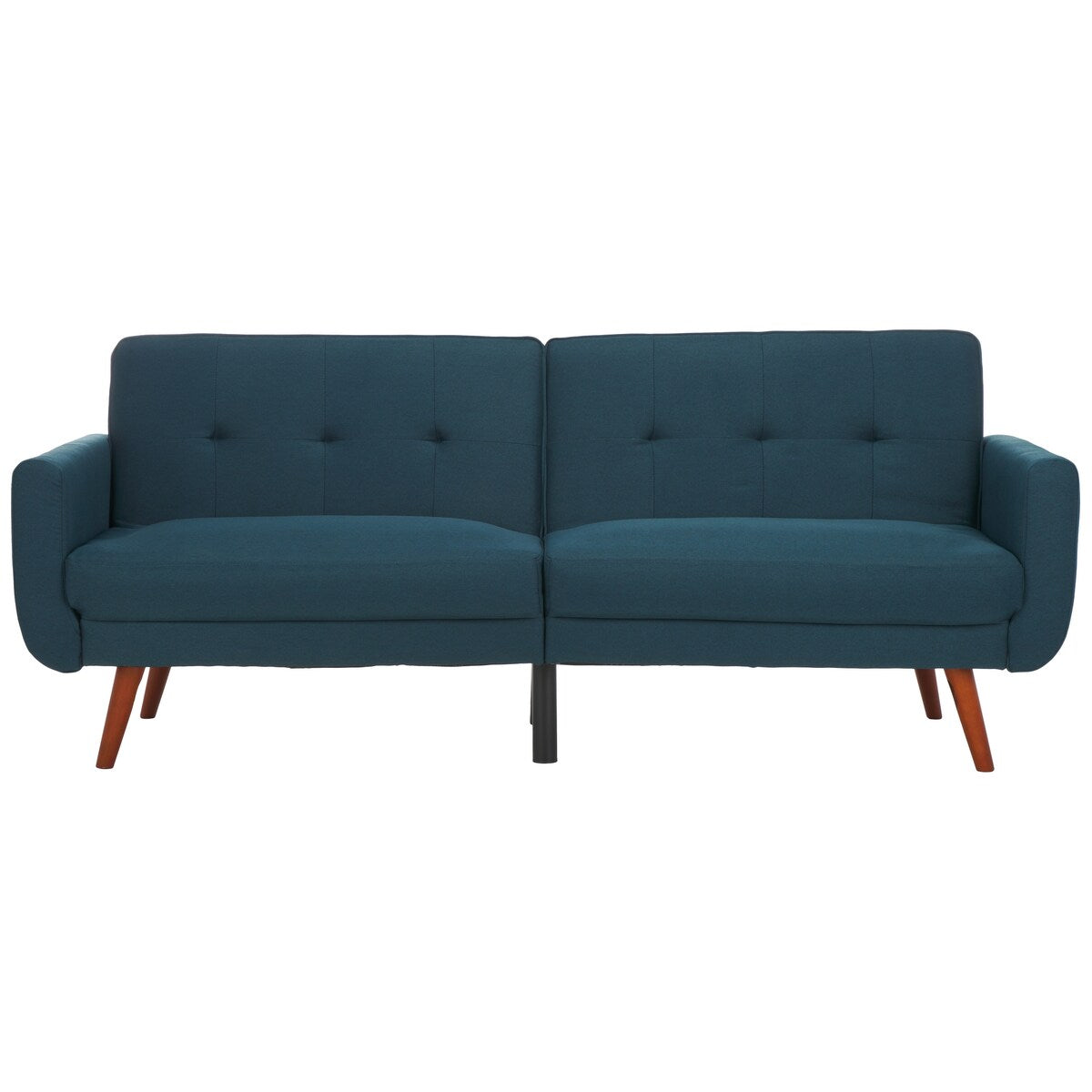 SAFAVIEH Rashida Mid-Century Foldable Futon Sofa Bed - 82.3" x 34.3" x 34.3"