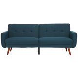 SAFAVIEH Rashida Mid-Century Foldable Futon Sofa Bed - 82.3" x 34.3" x 34.3"