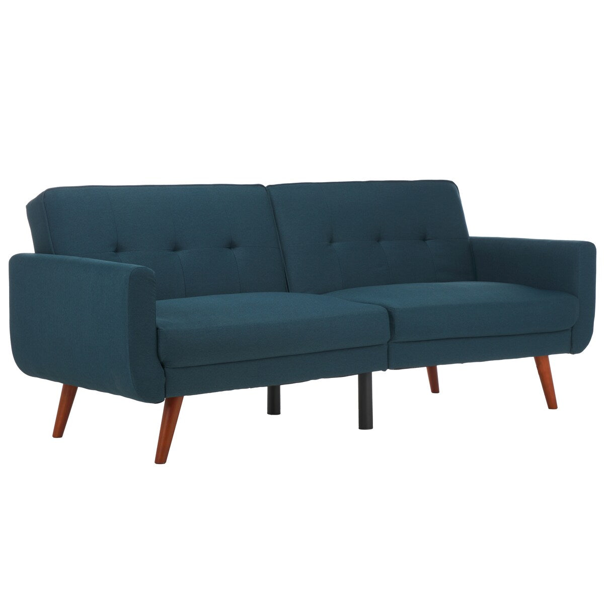 SAFAVIEH Rashida Mid-Century Foldable Futon Sofa Bed - 82.3" x 34.3" x 34.3"