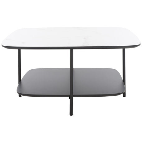 SAFAVIEH Rebekah Modern 2-Tier Square Coffee Table - 30 In. W x 30 In. D x 15 In. H - 30Wx30Dx15H