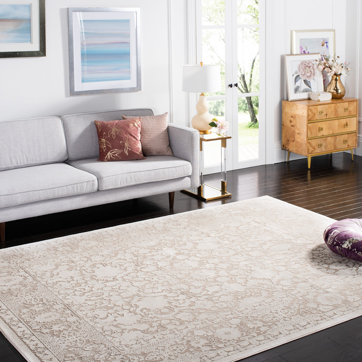 SAFAVIEH Reflection Eulah Modern Oriental Polyester Rug