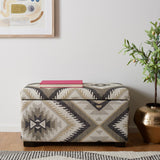 SAFAVIEH Renea Southwest Viscose Storage Bench