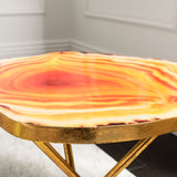 SAFAVIEH Renuka Faux Agate Side Table - 16" x 18" x 17.5" - 16Wx18Dx18H