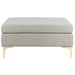 SAFAVIEH Reta Navy/ Brass Square Ottoman