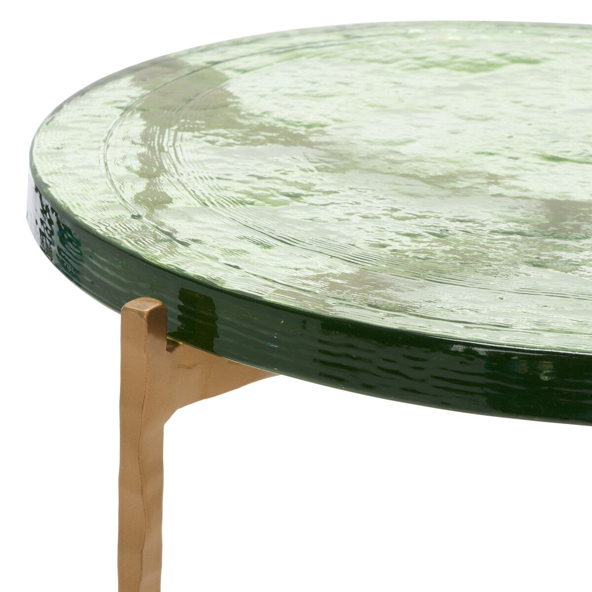 SAFAVIEH Reveka Round Glass Top Accent Table - 15 In. W x 15 In. D x 19 In. H - 15Wx15Dx19H