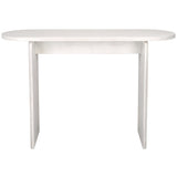 SAFAVIEH Rhea Ribbed Oval Top Console Table - 45.7 In. W x 15 In. D x 30.1 In. H - 46Wx15Dx30H