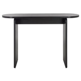 SAFAVIEH Rhea Ribbed Oval Top Console Table - 45.7 In. W x 15 In. D x 30.1 In. H - 46Wx15Dx30H