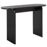 SAFAVIEH Rhea Ribbed Oval Top Console Table - 45.7 In. W x 15 In. D x 30.1 In. H - 46Wx15Dx30H