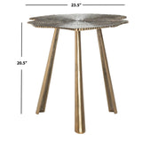 SAFAVIEH Rheta Brass Leaf Side Table - 23.5" x 20" x 20.5" - 24Wx20Dx21H