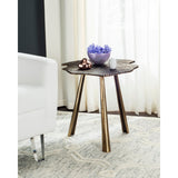 SAFAVIEH Rheta Brass Leaf Side Table - 23.5" x 20" x 20.5" - 24Wx20Dx21H