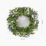 SAFAVIEH Rhona Faux 24-inch Boxwood & Berry Wreath