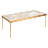 SAFAVIEH Rianda Palm Leaf Coffee Table - 24" x 47.5" x 18" - 24Wx48Dx18H