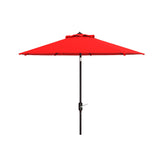 SAFAVIEH Rieta Aluminum Tilt And Crank 9-Foot Patio Umbrella, Base Not Included