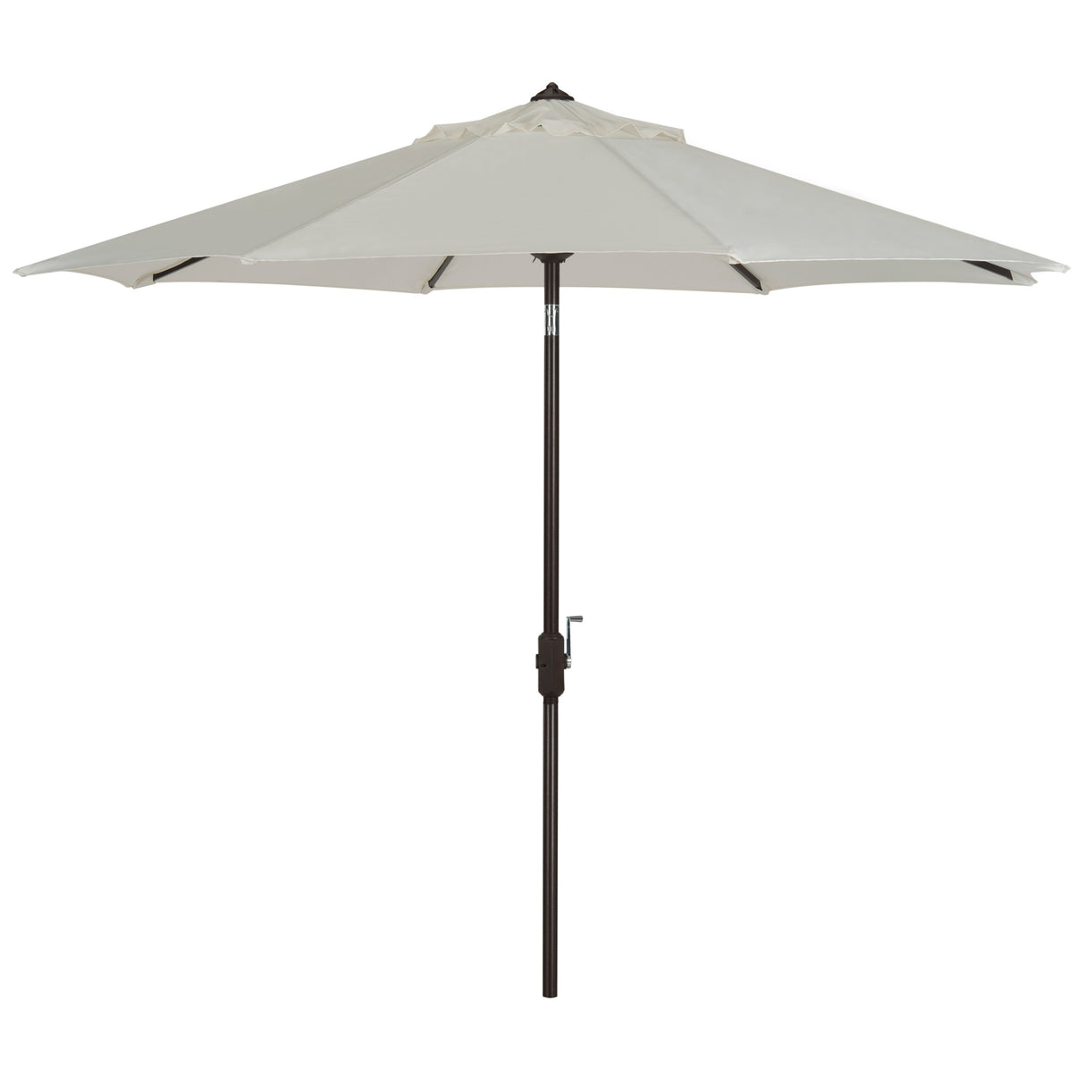 SAFAVIEH Rieta Aluminum Tilt And Crank 9-Foot Patio Umbrella, Base Not Included