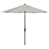 SAFAVIEH Rieta Aluminum Tilt And Crank 9-Foot Patio Umbrella, Base Not Included