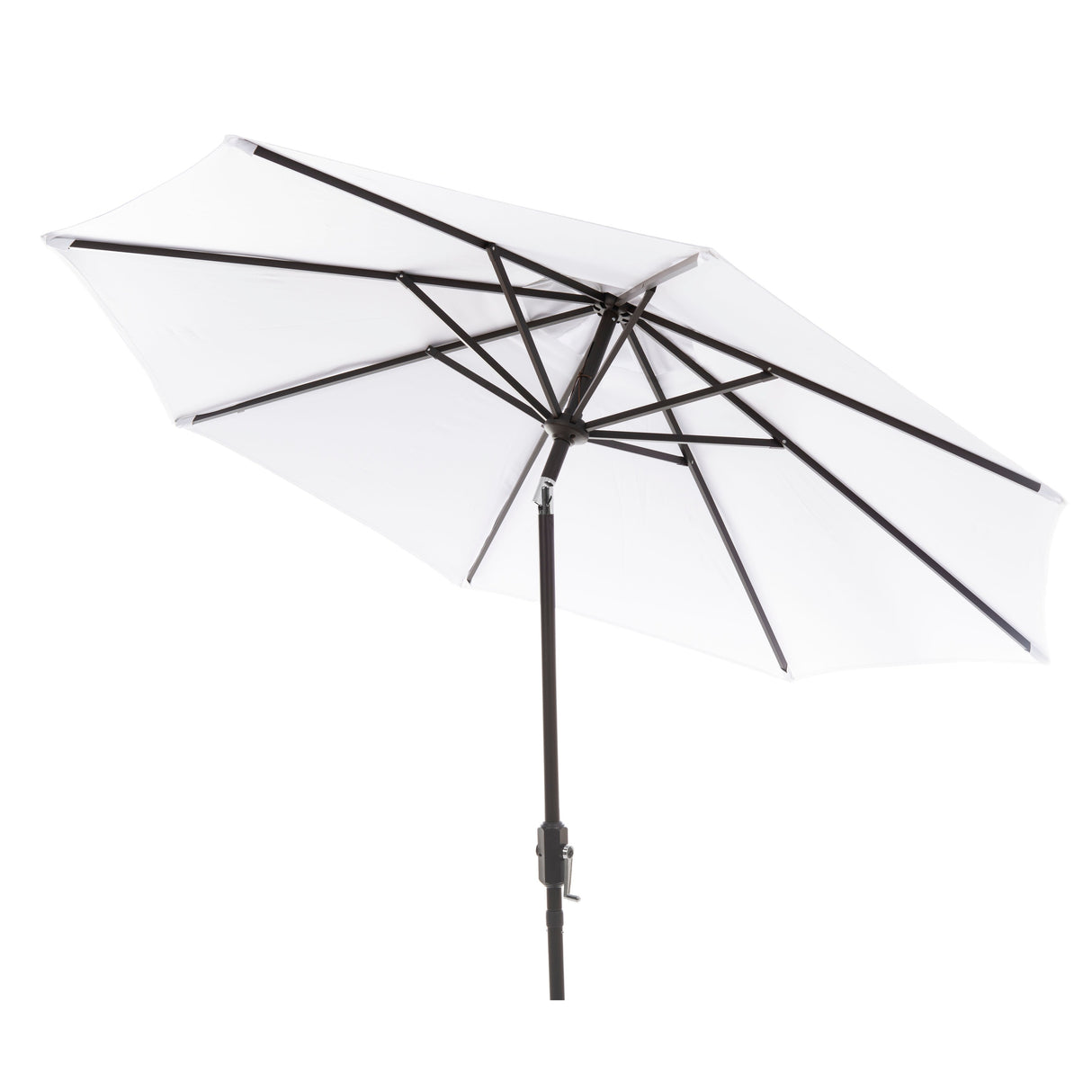 SAFAVIEH Rieta Aluminum Tilt And Crank 9-Foot Patio Umbrella, Base Not Included