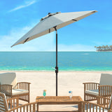 SAFAVIEH Rieta Aluminum Tilt And Crank 9-Foot Patio Umbrella, Base Not Included