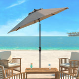 SAFAVIEH Rieta Aluminum Tilt And Crank 9-Foot Patio Umbrella, Base Not Included