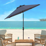 SAFAVIEH Rieta Aluminum Tilt And Crank 9-Foot Patio Umbrella, Base Not Included