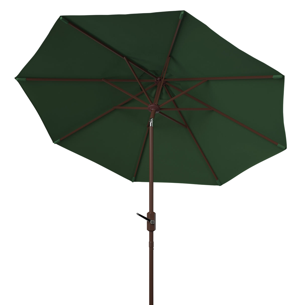 SAFAVIEH Rieta Aluminum Tilt And Crank 9-Foot Patio Umbrella, Base Not Included