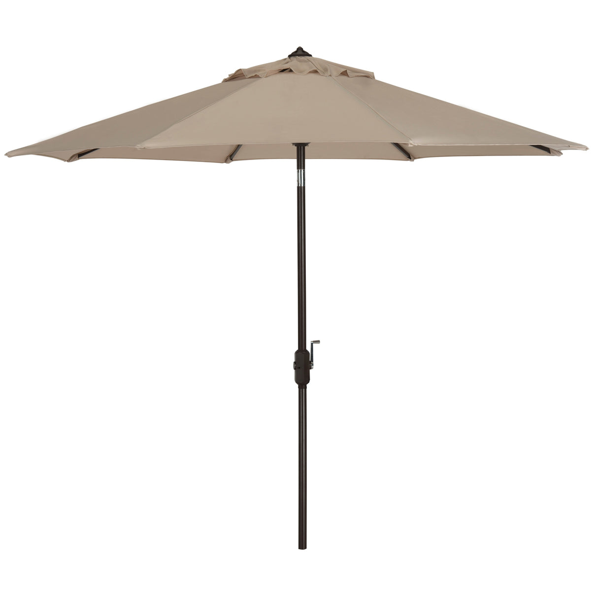 SAFAVIEH Rieta Aluminum Tilt And Crank 9-Foot Patio Umbrella, Base Not Included