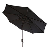 SAFAVIEH Rieta Aluminum Tilt And Crank 9-Foot Patio Umbrella, Base Not Included