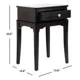 SAFAVIEH Riham 1-Drawer Accent Table - 17" W x 13" L x 23.5" H - 17Wx13Dx24H