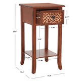 SAFAVIEH Rillie Dark Brown Accent Table