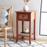 SAFAVIEH Rillie Dark Brown Accent Table