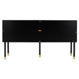 SAFAVIEH Rine Mid-Century Modern Media 55" TV Stand - 55.1" W x 15.8" L x 29.5" H - 55Wx16Dx30H